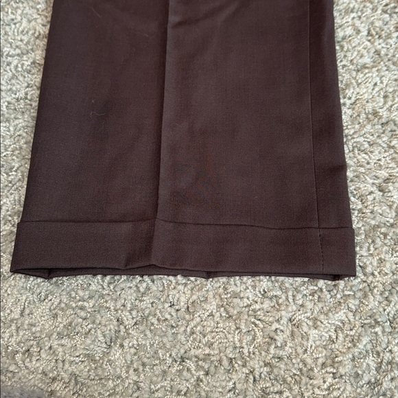 Paul Fredrick Chocolate Brown Dress Pants 44x28.5 - Picture 2 of 6